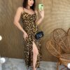 fernandaramosstore com br vestido longo com bojo e botoes alca regulavel animal print 3