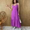 fernandaramosstore com br vestido longo com bojo e botoes alca regulavel poa fucsia 2