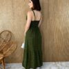 fernandaramosstore com br vestido longo com bojo e botoes alca regulavel poa verde 2