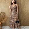 fernandaramosstore com br vestido longo sem bojo alca regulavel liz animal print