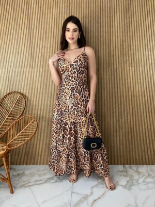 fernandaramosstore com br vestido longo sem bojo alca regulavel liz animal print