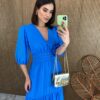 fernandaramosstore com br vestido longo sem bojo com relevo e botoes falsos azul 6