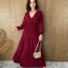 fernandaramosstore com br vestido longo sem bojo pipoquinha manga longa marsala 3