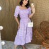 fernandaramosstore com br vestido midi sem bojo com lastex xadrez lilas 4