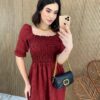 fernandaramosstore com br vestido midi sem bojo com lastex xadrez vermelho 2