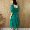 fernandaramosstore com br vestido midi sem bojo manga 34 com detalhe verde 5