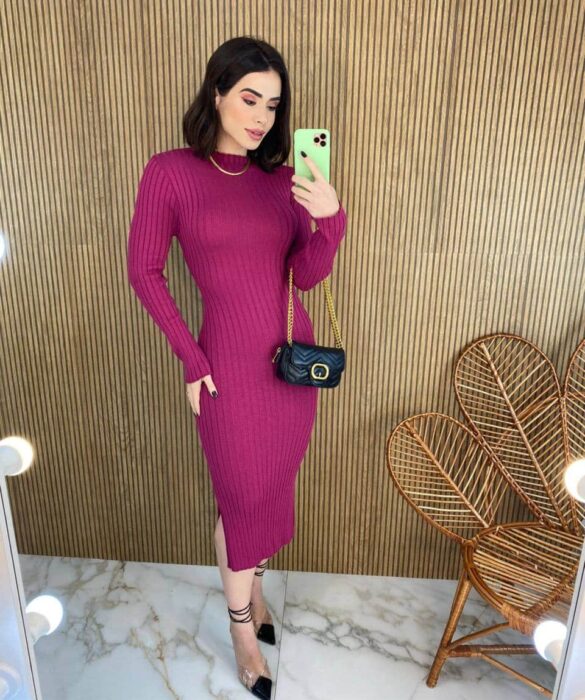 fernandaramosstore com br vestido midi sem bojo tricot julia manga longa fucsia 3