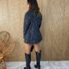 Blazer Manga Longa Feminino Tweed Preto - Fernanda Ramos Store