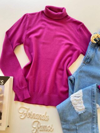 fernandaramosstore com br blusa manga longa feminina modal gola alta 091 fucsia 1