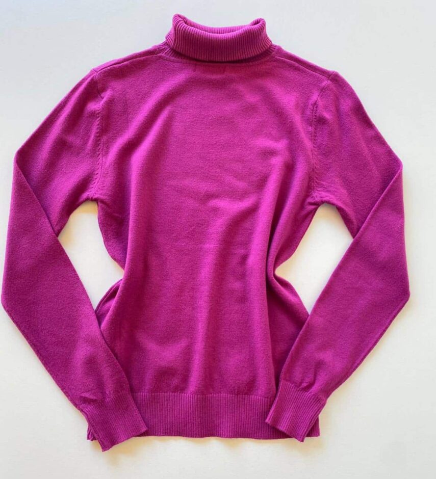 Blusa Manga Longa Feminina Modal Gola Alta 091 Fúcsia - Fernanda Ramos Store
