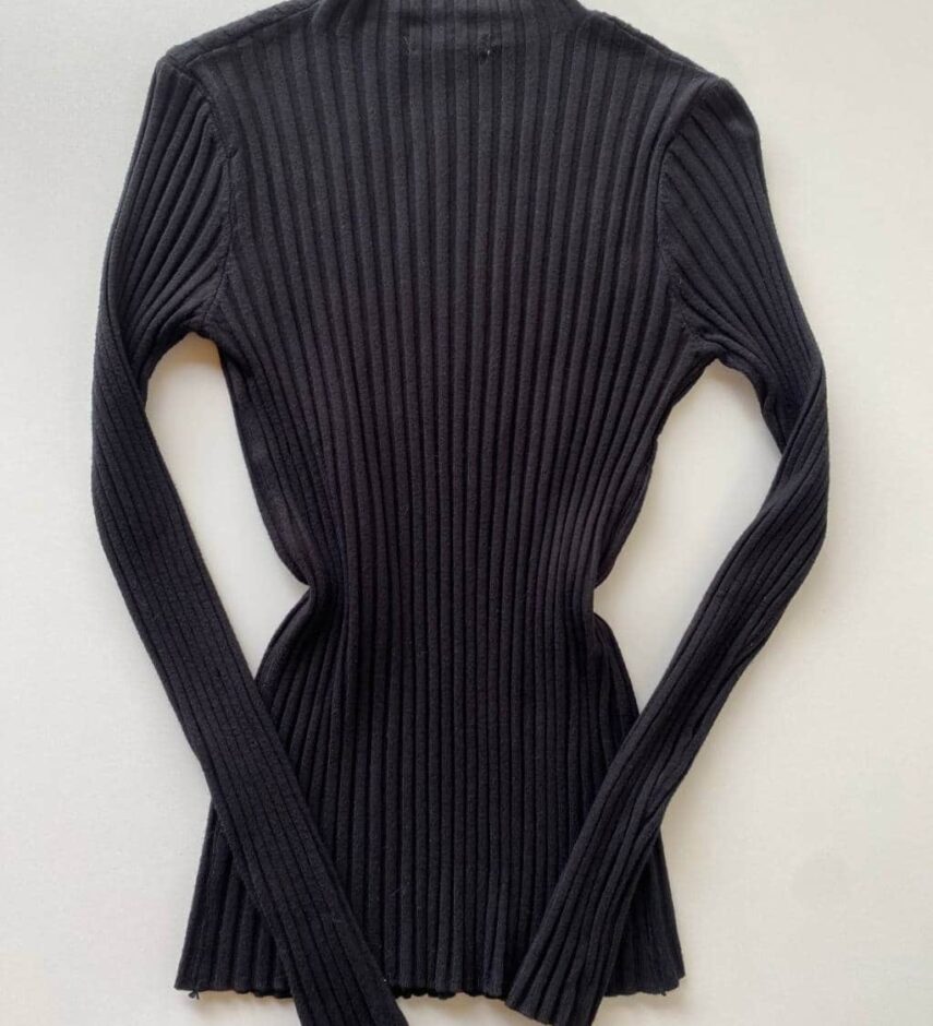 Blusa Manga Longa Feminina Tricot Ana Preta 2069 - Fernanda Ramos Store