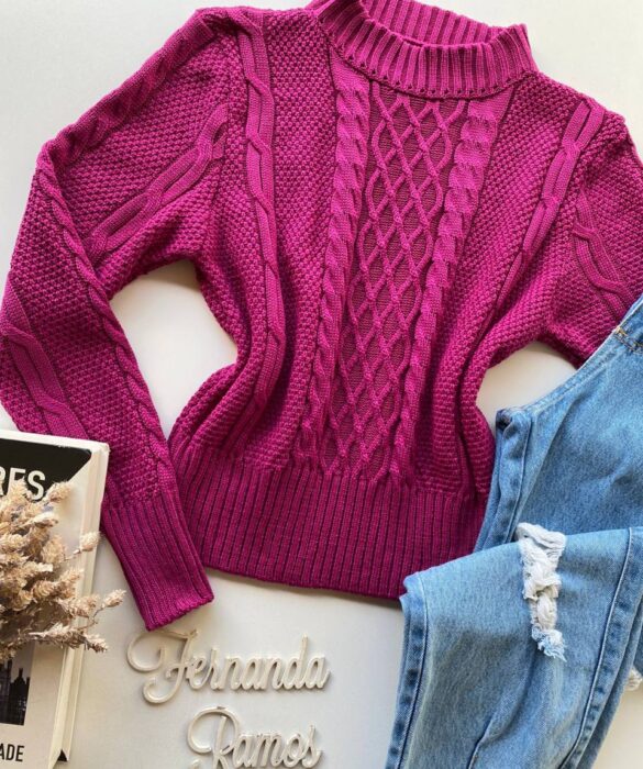 fernandaramosstore com br blusa manga longa feminina tricot georgia fucsia 1