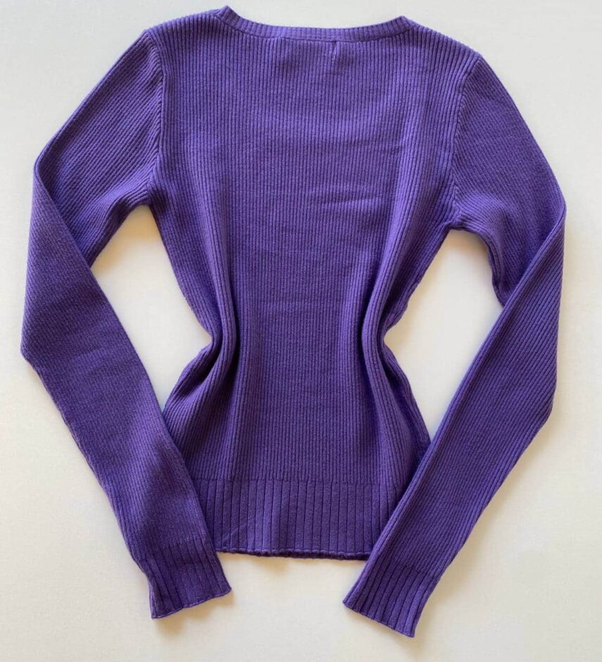 Blusa Manga Longa Feminina Tricot Isa Roxa - Fernanda Ramos Store
