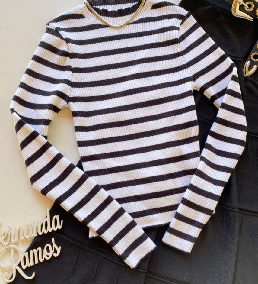 fernandaramosstore com br blusa manga longa feminina tricot listrada branca e preta 1