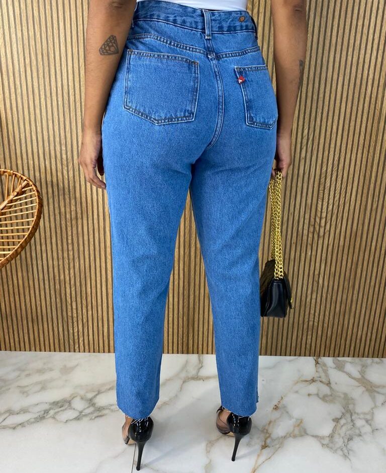 Calça Jeans Feminina Boyfriend Cropped - Fernanda Ramos Store