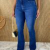 Calça Jeans Feminina Flare Alta 015419 - Fernanda Ramos Store