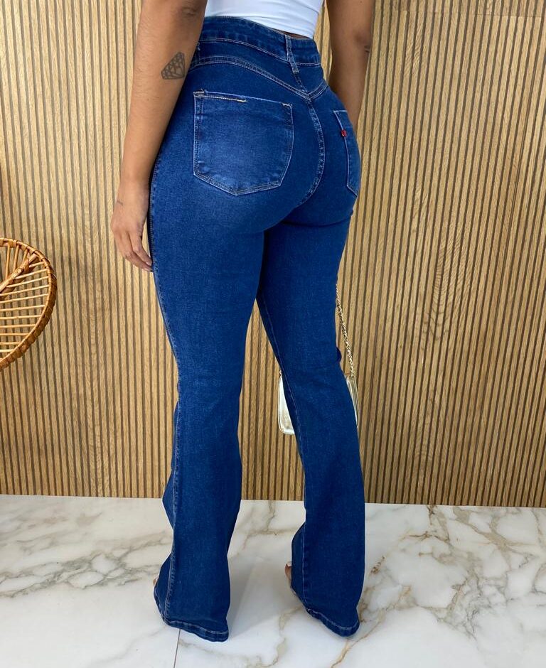 Calça Jeans Feminina Flare Alta 015419 - Fernanda Ramos Store
