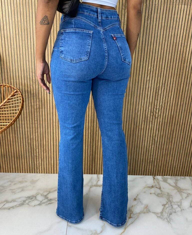 Calça Jeans Feminina Flare Alta 015421 - Fernanda Ramos Store