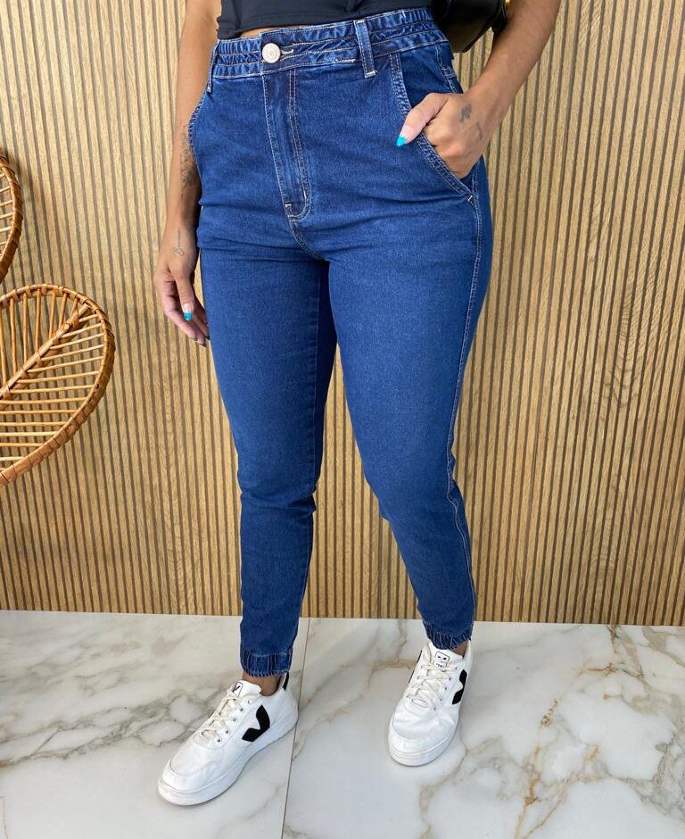 Calça Jeans Feminina Jogger 014115 - Fernanda Ramos Store