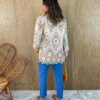 Conjunto Feminino Cropped sem Bojo e Camisa Laise Estampado - Fernanda Ramos Store