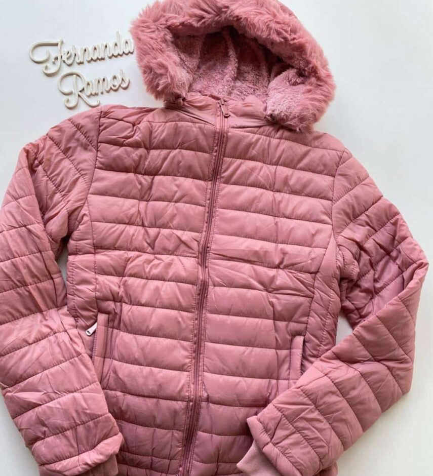 Jaqueta Feminina Peluciada Capuz Removível Leticia Rose - Fernanda Ramos Store