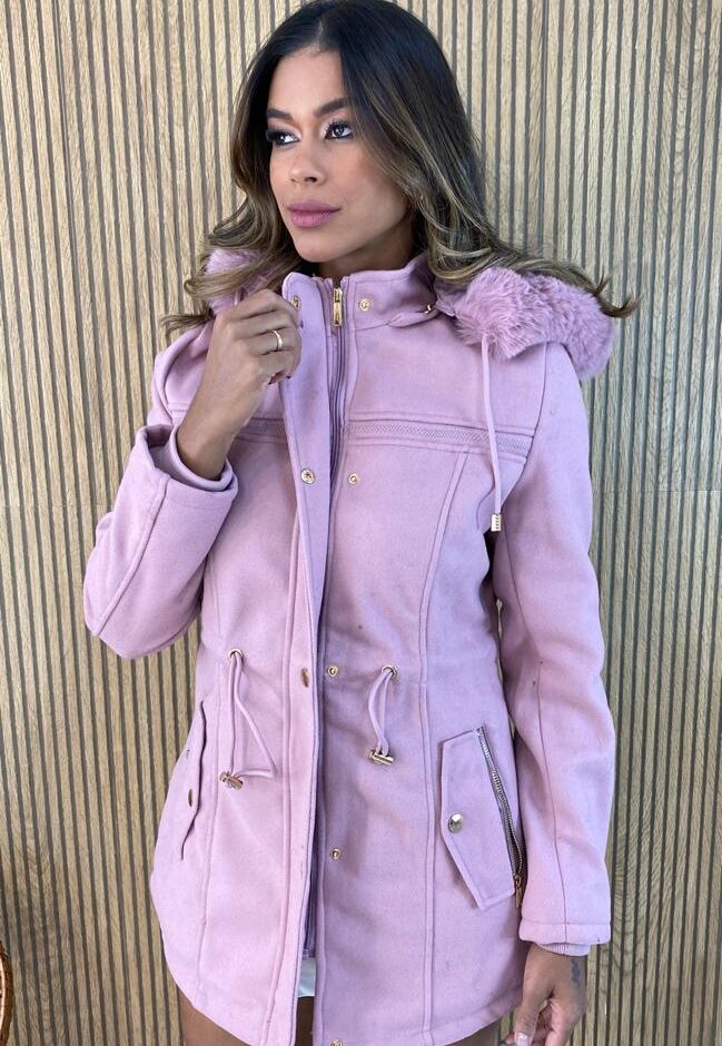 Parka Feminina Capuz Removível Laura Rosa - Fernanda Ramos Store