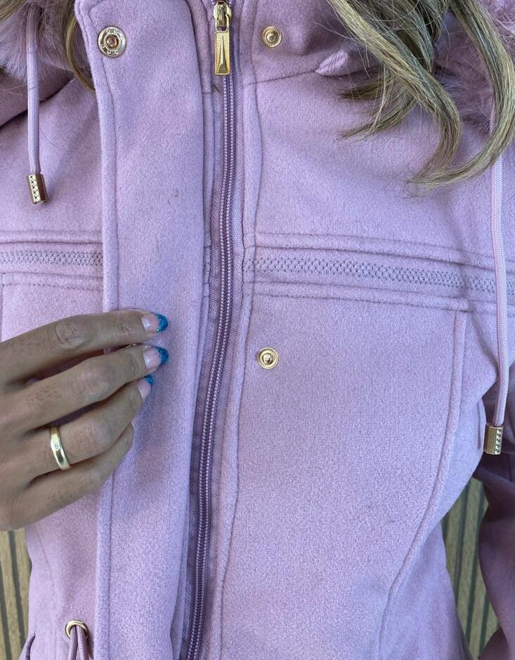 Parka Feminina Capuz Removível Laura Rosa - Fernanda Ramos Store