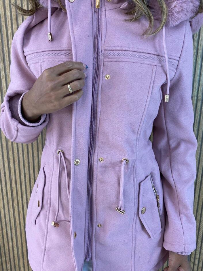 Parka Feminina Capuz Removível Laura Rosa - Fernanda Ramos Store