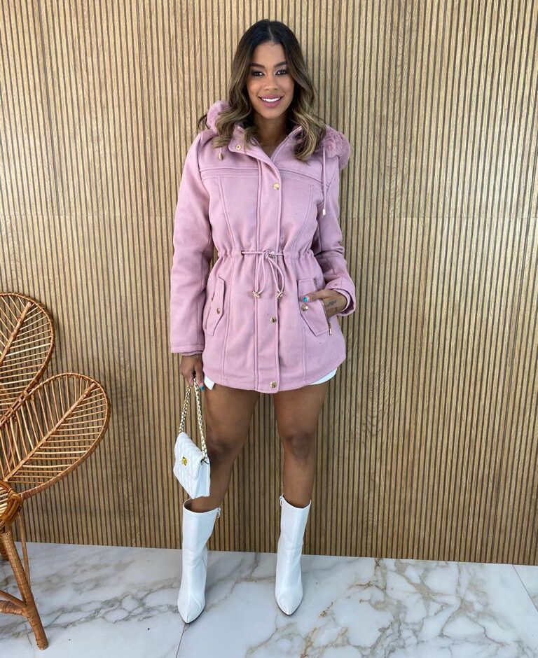 Parka Feminina Capuz Removível Laura Rosa - Fernanda Ramos Store