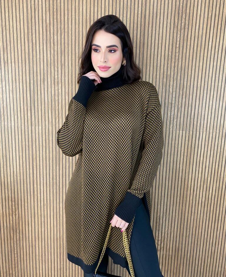 fernandaramosstore com br poncho feminino tricot bruna xadrez cacharrel 3