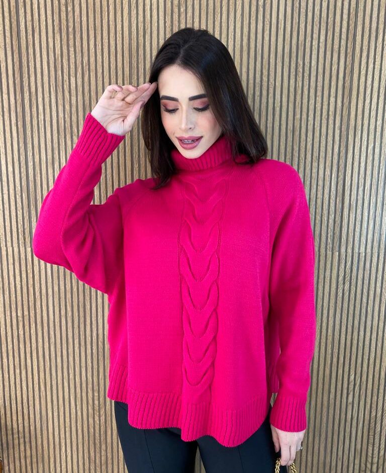 fernandaramosstore com br poncho feminino tricot isa gola alta pink 1