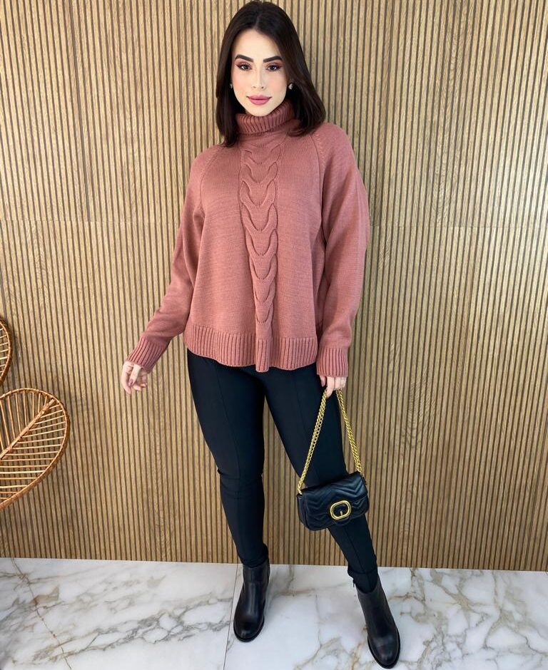 fernandaramosstore com br poncho feminino tricot isa gola alta rose 1