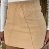 Short Saia Feminino Poliamida Manu Bege - Fernanda Ramos Store