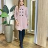 Sobretudo Feminino Tricot Rose Botões Preto - Fernanda Ramos Store