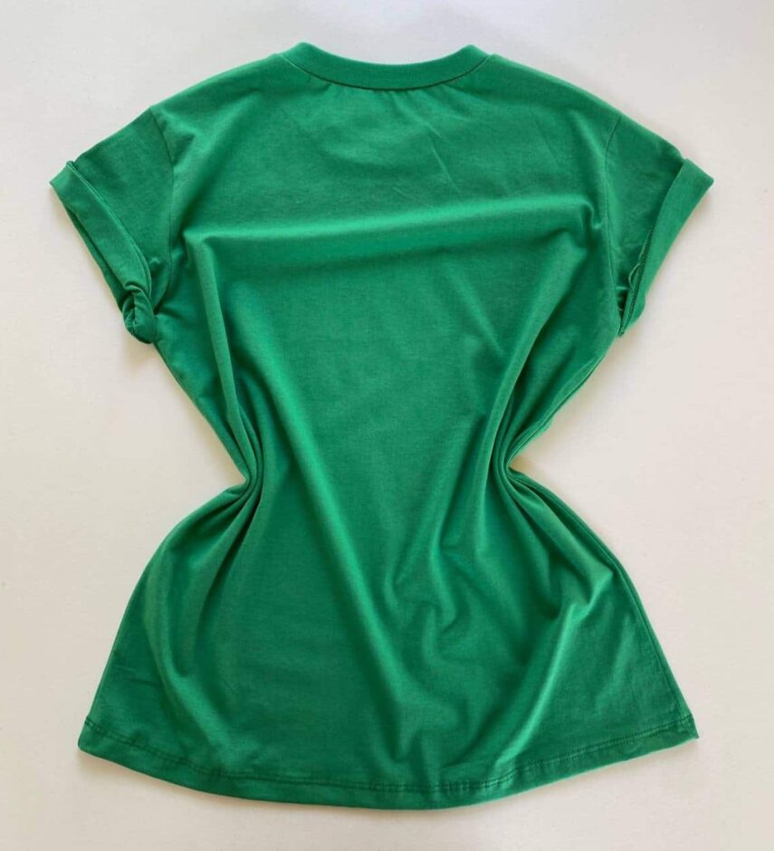 T-shirt Manga Curta Keep Her Wild Verde - Fernanda Ramos Store