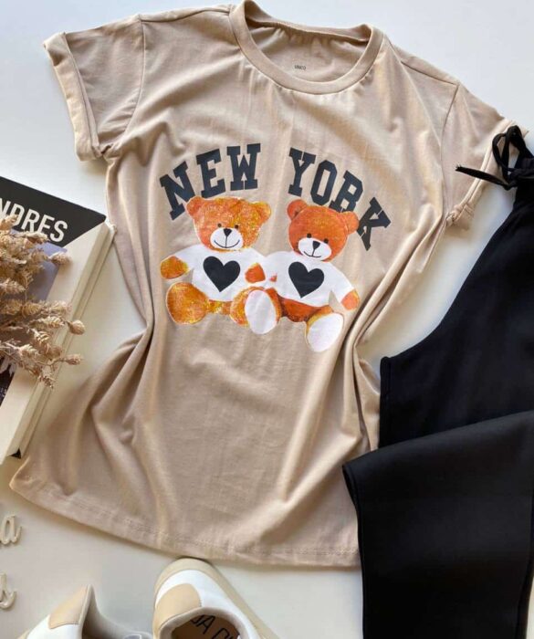 fernandaramosstore com br t shirt manga curta new york estampa ursos bege 2