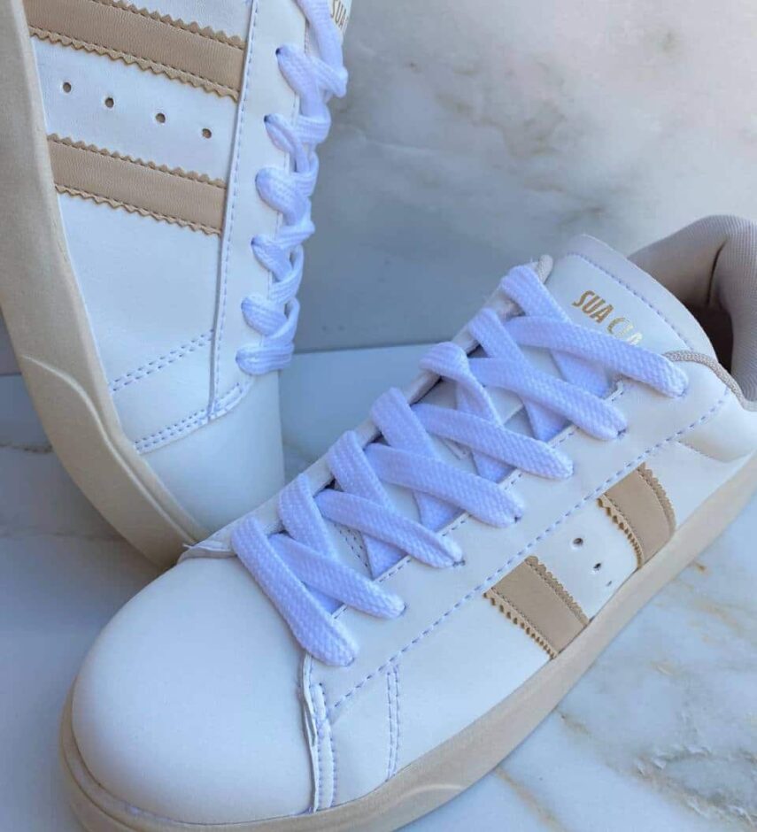 fernandaramosstore com br tenis feminino branco com detalhes bege