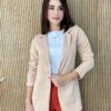 Blazer Manga Longa Feminino Alfaiataria Heloisa Bege - Fernanda Ramos Store