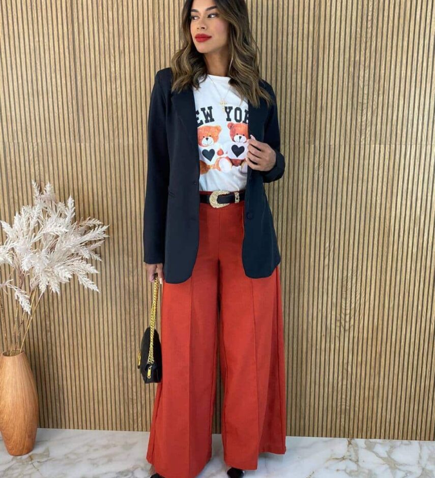 Blazer Manga Longa Feminino Alfaiataria Heloisa Preto - Fernanda Ramos Store