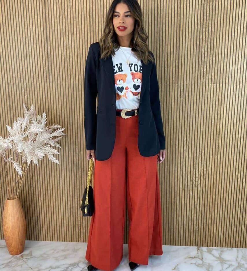 Blazer Manga Longa Feminino Alfaiataria Heloisa Preto - Fernanda Ramos Store