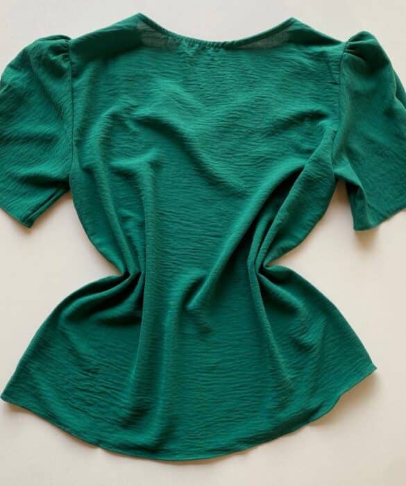 Blusa Feminina Manga Princesa com Botões Verde - Fernanda Ramos Store