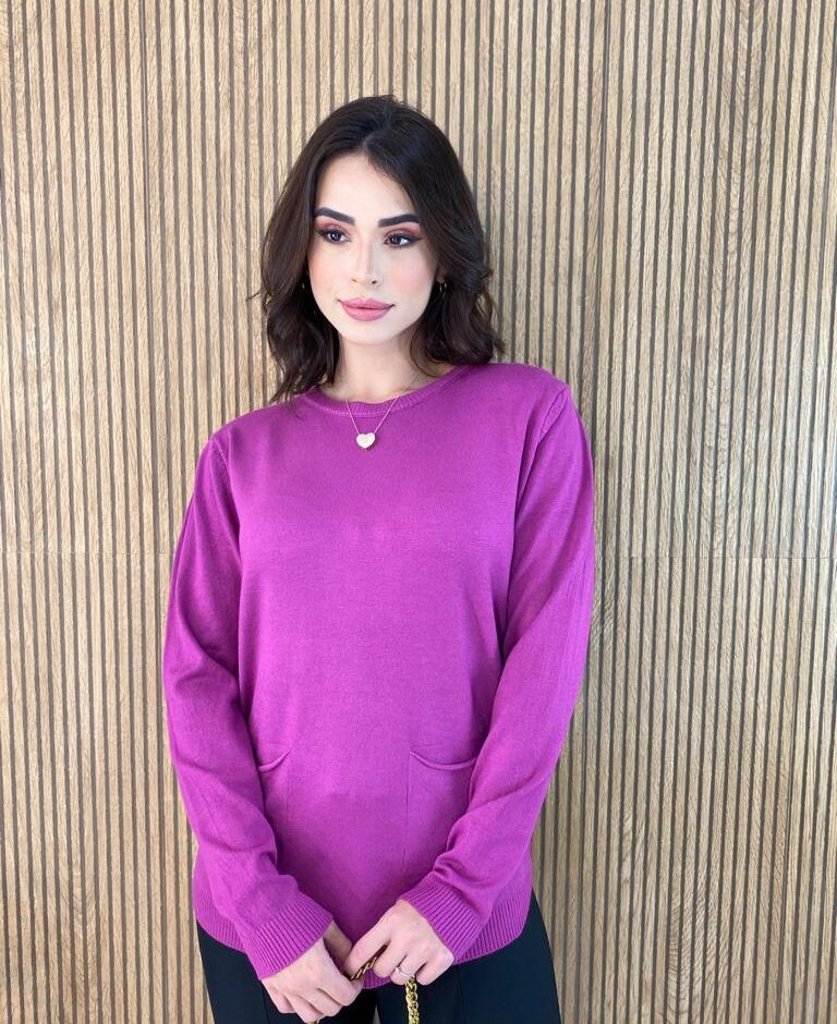 fernandaramosstore com br blusa manga longa feminina modal com bolsos fucsia 1