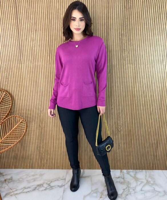 fernandaramosstore com br blusa manga longa feminina modal com bolsos fucsia 2