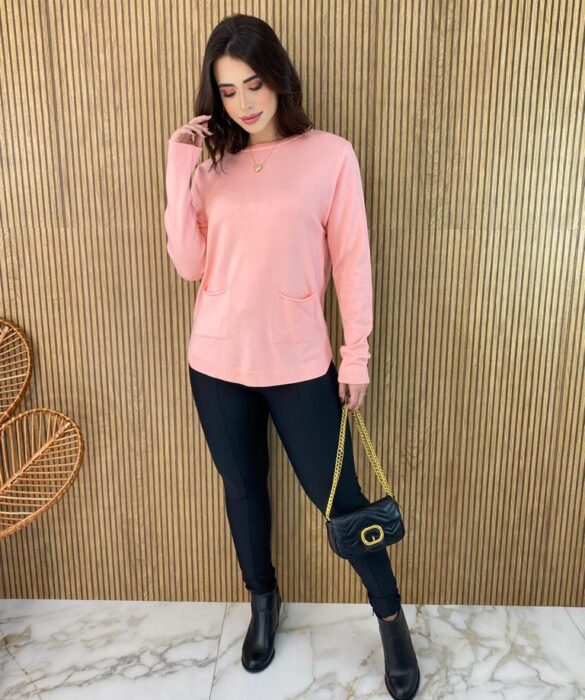 fernandaramosstore com br blusa manga longa feminina modal com bolsos rosa bebe 2