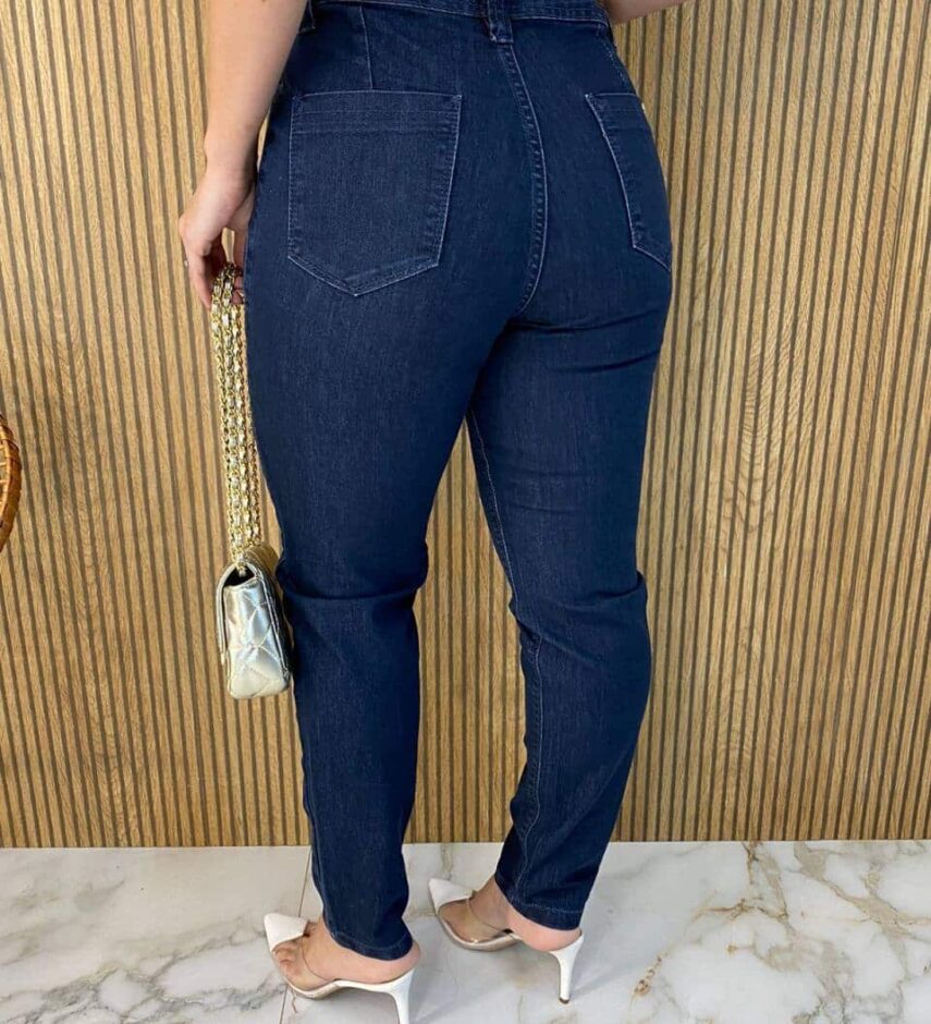 Calça Jeans Escuro Feminina Skinny 29318 - Fernanda Ramos Store
