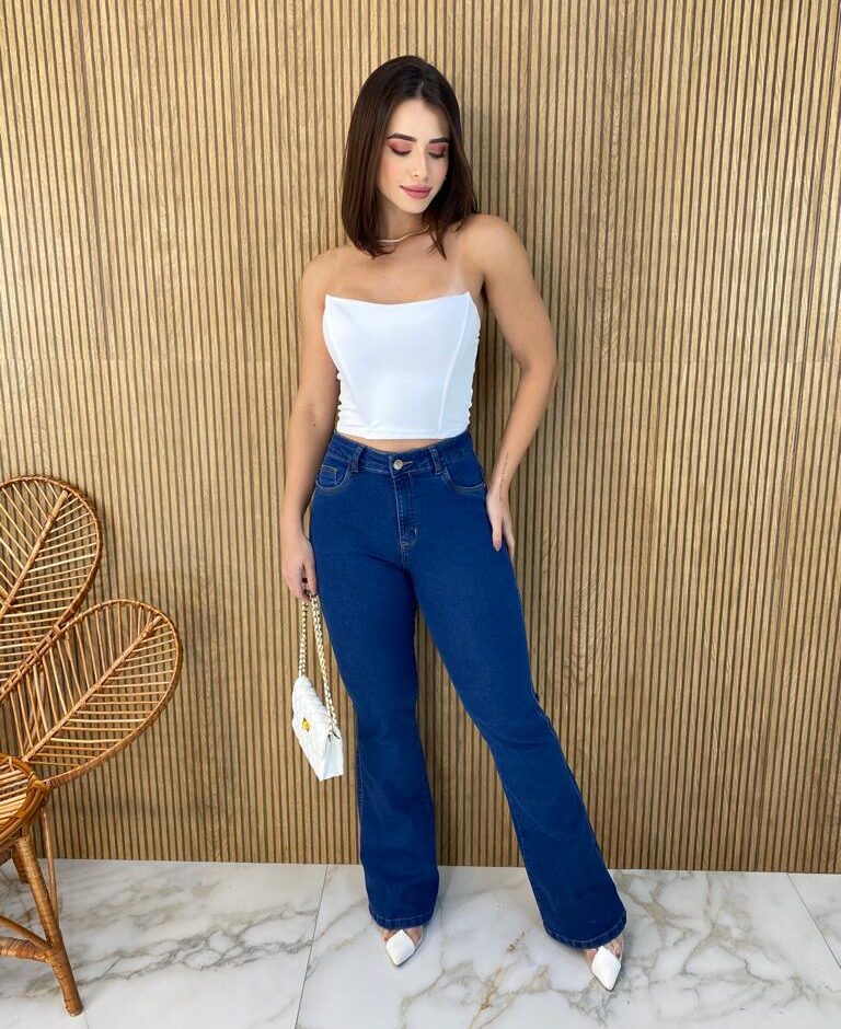 Calça Jeans Feminina Flare 26885 - Fernanda Ramos Store