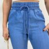 Calça Jeans Feminina Jogger com Cordão 015480 - Fernanda Ramos Store