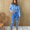 Calça Jeans Feminina Reta 29338 - Fernanda Ramos Store