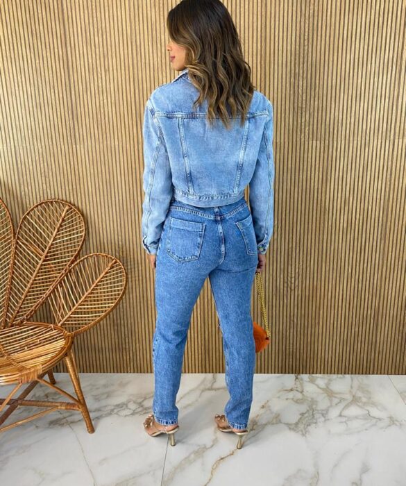 Calça Jeans Feminina Reta 29338 - Fernanda Ramos Store