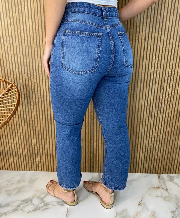 Calça jeans best sale feminina reta